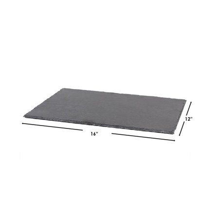Hds Trading 12x 16 Slate Cutting Board, Black ZOR95883